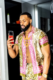 Mens Barocco Silk Set