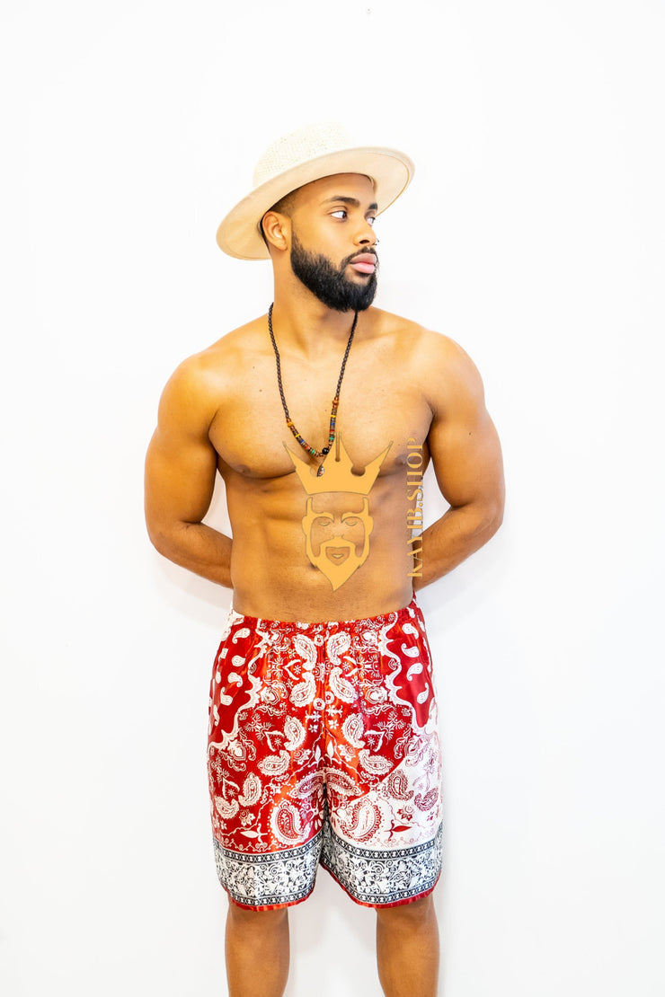 KAYIB Red Silk Short - Elevate Your Style Game with Premium Luxury and Comfort. - kayibstrore