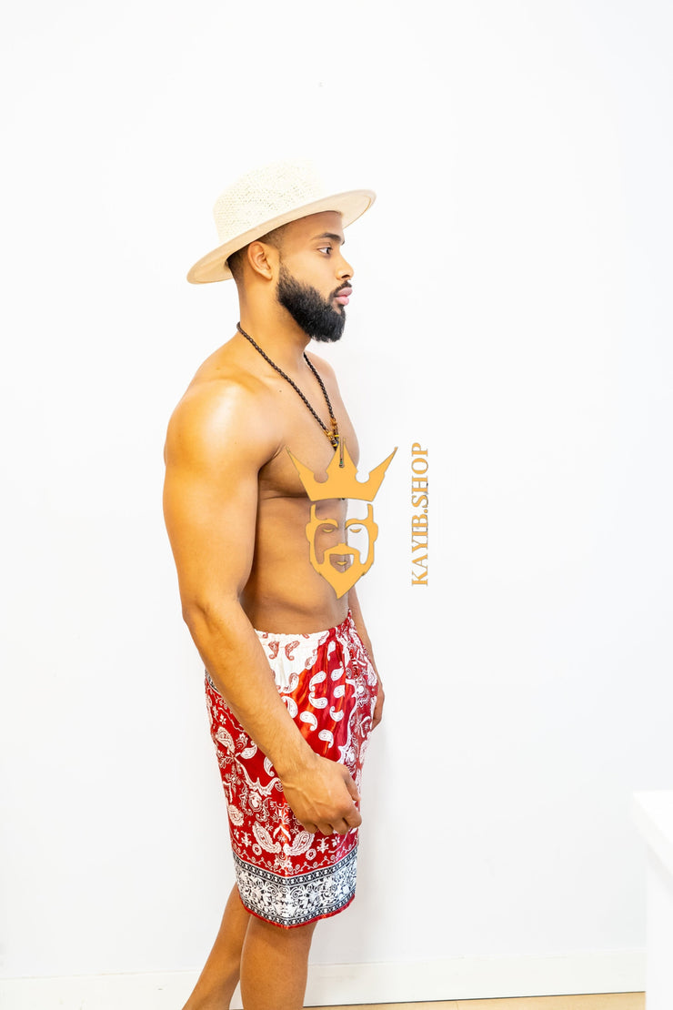 KAYIB Red Silk Short - Elevate Your Style Game with Premium Luxury and Comfort. - kayibstrore
