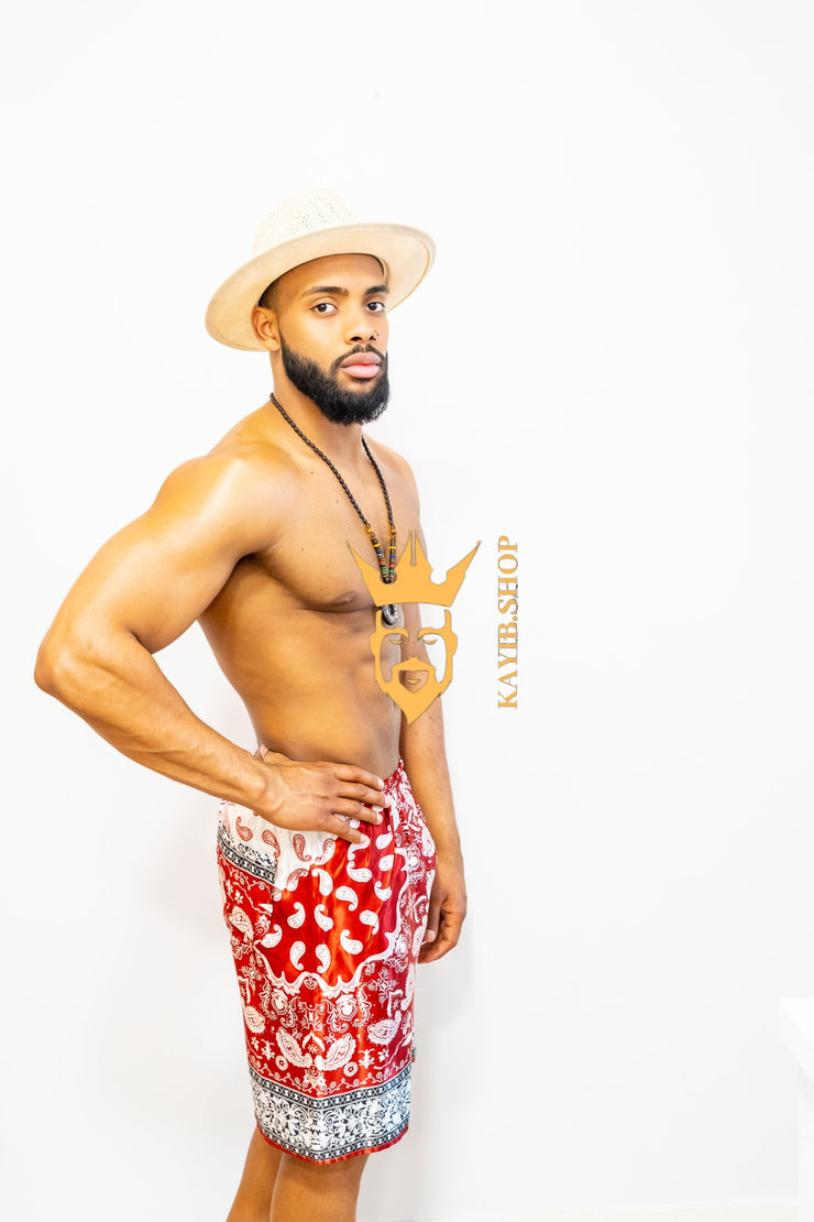 KAYIB Red Silk Short - Elevate Your Style Game with Premium Luxury and Comfort. - kayibstrore