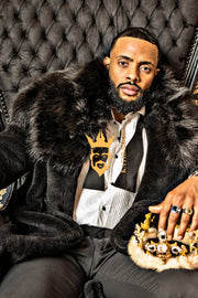 Teddy Luxury Handmade Men's Fur Coat - Limited Edition Italian Leather Outerwear for Eclectic Masculine Style - Stay Warm in Ultimate Comfort and Sophistication - kayibstrore
