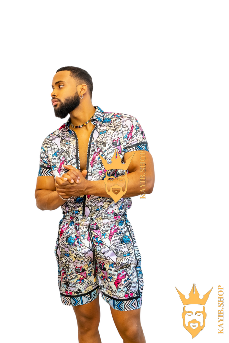 Luxury Handmade Silk Outfit - Elevate Your Style Game with This Sophisticated and Comfortable Masterpiece - Perfect for Summer Getaways and Casual Outings! - kayibstrore