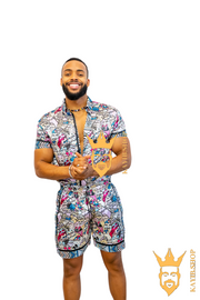 Luxury Handmade Silk Outfit - Elevate Your Style Game with This Sophisticated and Comfortable Masterpiece - Perfect for Summer Getaways and Casual Outings! - kayibstrore