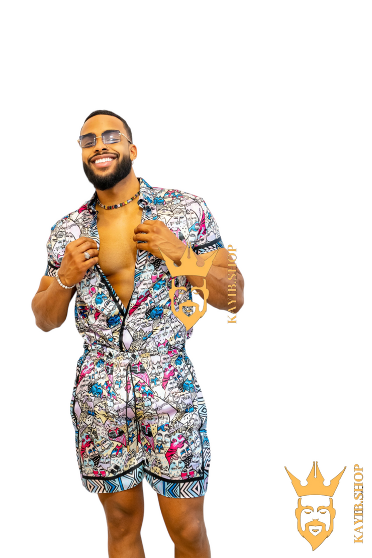 Luxury Handmade Silk Outfit - Elevate Your Style Game with This Sophisticated and Comfortable Masterpiece - Perfect for Summer Getaways and Casual Outings! - kayibstrore