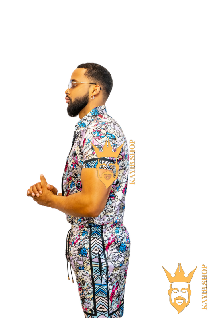 Luxury Handmade Silk Outfit - Elevate Your Style Game with This Sophisticated and Comfortable Masterpiece - Perfect for Summer Getaways and Casual Outings! - kayibstrore