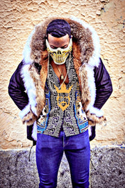 Fox Fur Coats & Jackets For Men | Designer For As Picture / M