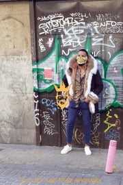 Mens Rabbit Fur Coats: Coats