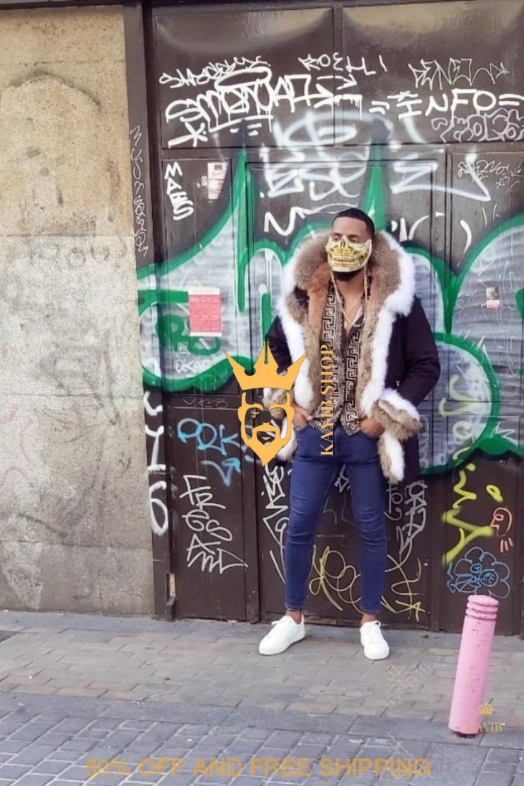 Mens Rabbit Fur Coats: Coats